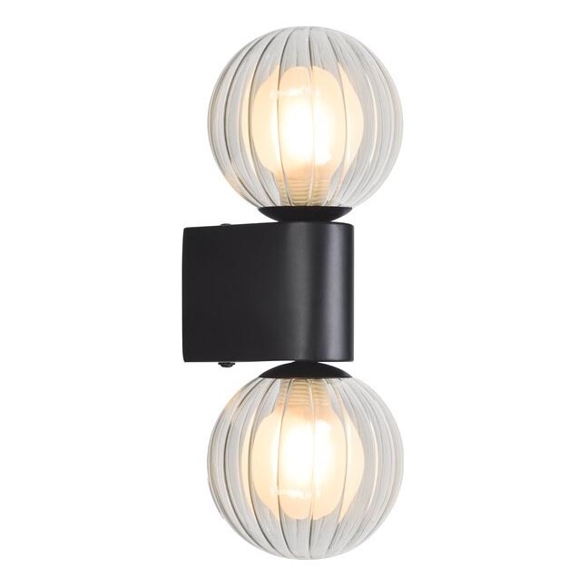 Rabalux - Sieninis vonios šviestuvas 2xG9/3,5W/230V IP44 juoda