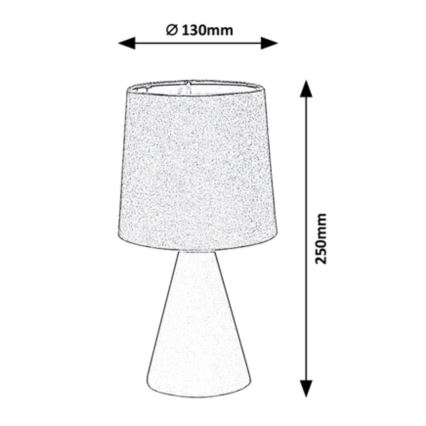 Rabalux - Stalinė lempa 1xE14/40W/230V smėlio spalvos