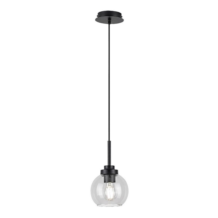 Rabalux - Vonios kambario pakabinamas šviestuvas su kabeliu 1xE27/15W/230V juodas IP44