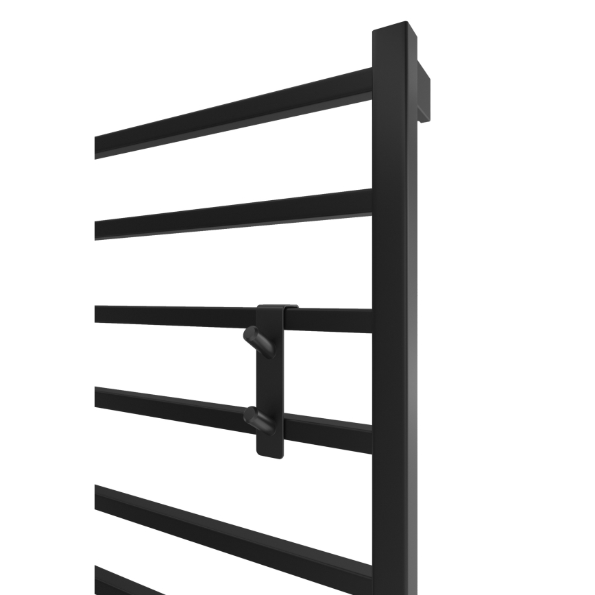 Radiatoriaus kabliukas INOX nerūdijančio plieno / juodas