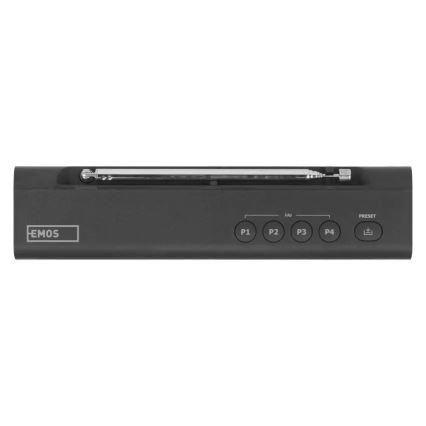 Radija DAB DAB+ FM 3W/5V/4xAA juoda