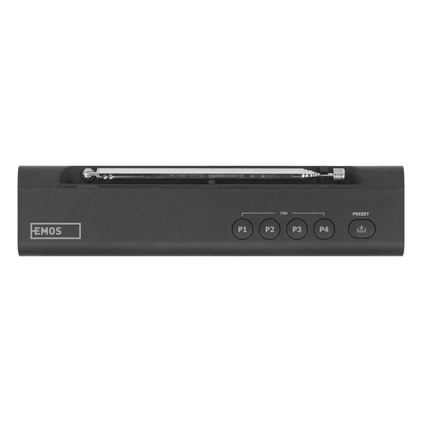 Radija DAB DAB+ FM 3W/5V/4xAA juoda