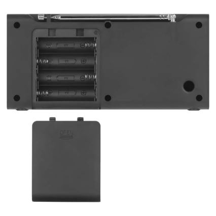 Radija DAB DAB+ FM 3W/5V/4xAA juoda