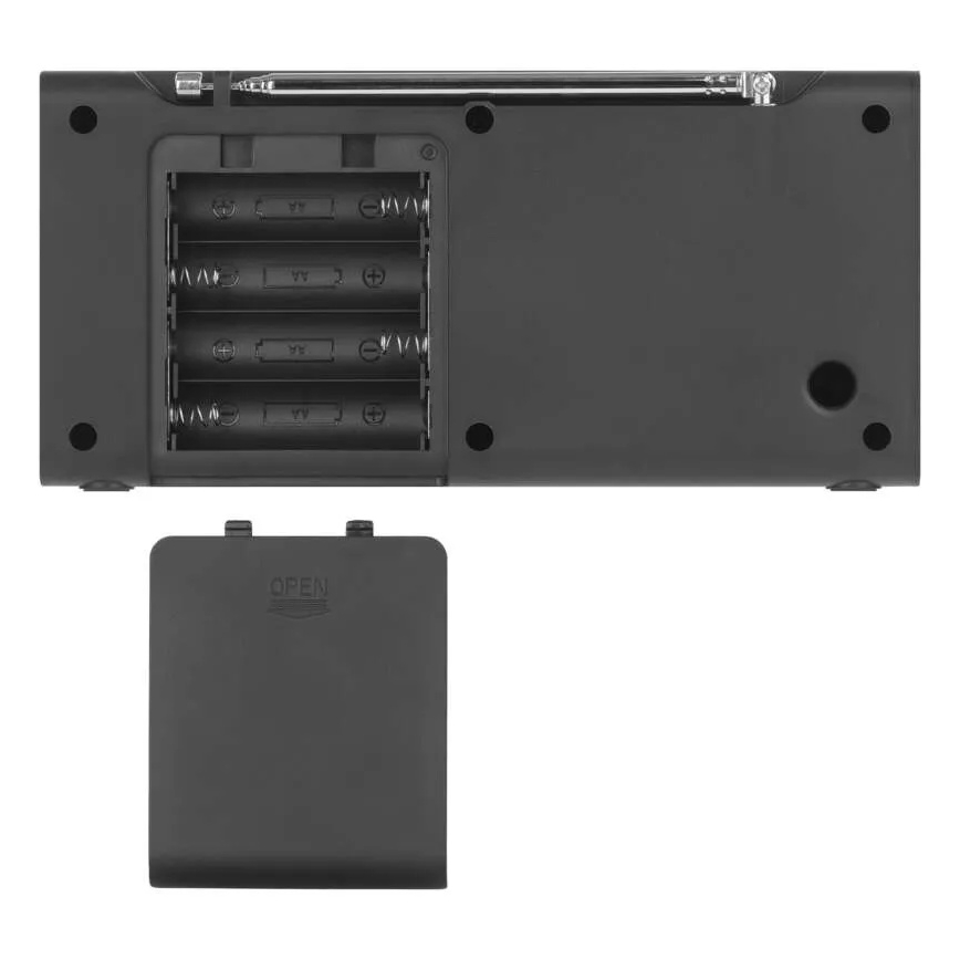 Radija DAB DAB+ FM 3W/5V/4xAA juoda