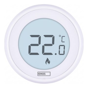 Rankinis kambarinis termostatas 230V/6A 2xAA baltas