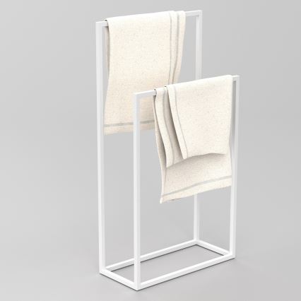 Rankšluosčių laikiklis 85x45 cm baltas