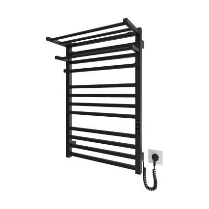 Rankšluosčių laikiklis ant vonios radiatoriaus HF SHEFFIELD 52x20,4 cm juodas