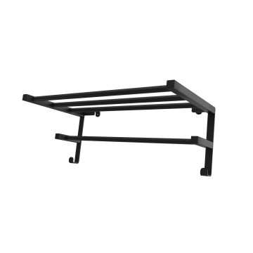 Rankšluosčių laikiklis prie vonios radiatoriaus HF SHEFFIELD 52x28,4 cm juodas