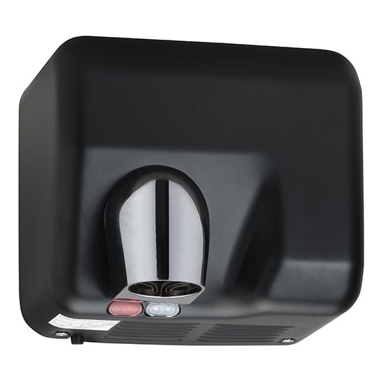 Rankų džiovintuvas 26x23 cm, nerūdijančio plieno/juodas