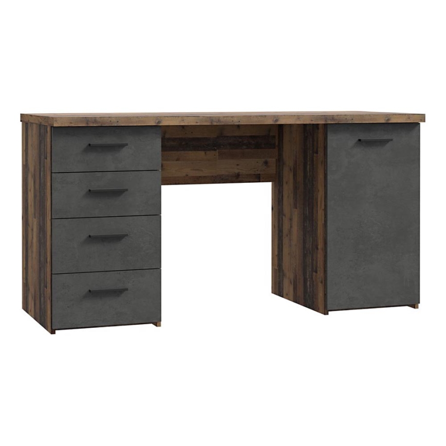 Rašomasis stalas ARENO – rudos ir grafito spalvos