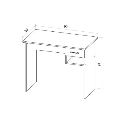Rašomasis stalas RICO ąžuolas artisan