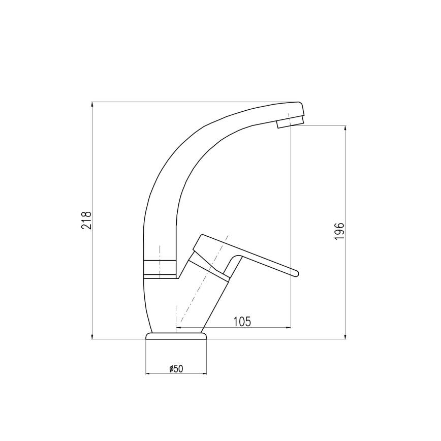 RAV Slezák CO106.0/2 - Kriauklės maišytuvas COLORADO 21,8 cm blizgus chromas