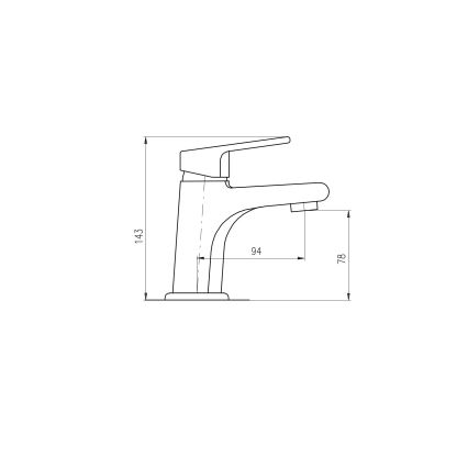 RAV Slezák CO126.0 - Praustuvo maišytuvas COLORADO, 14,3 cm, blizgus chromas