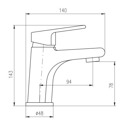 RAV Slezák CO126.0Z - praustuvo maišytuvas COLORADO 14,3 cm, blizgi aukso spalva