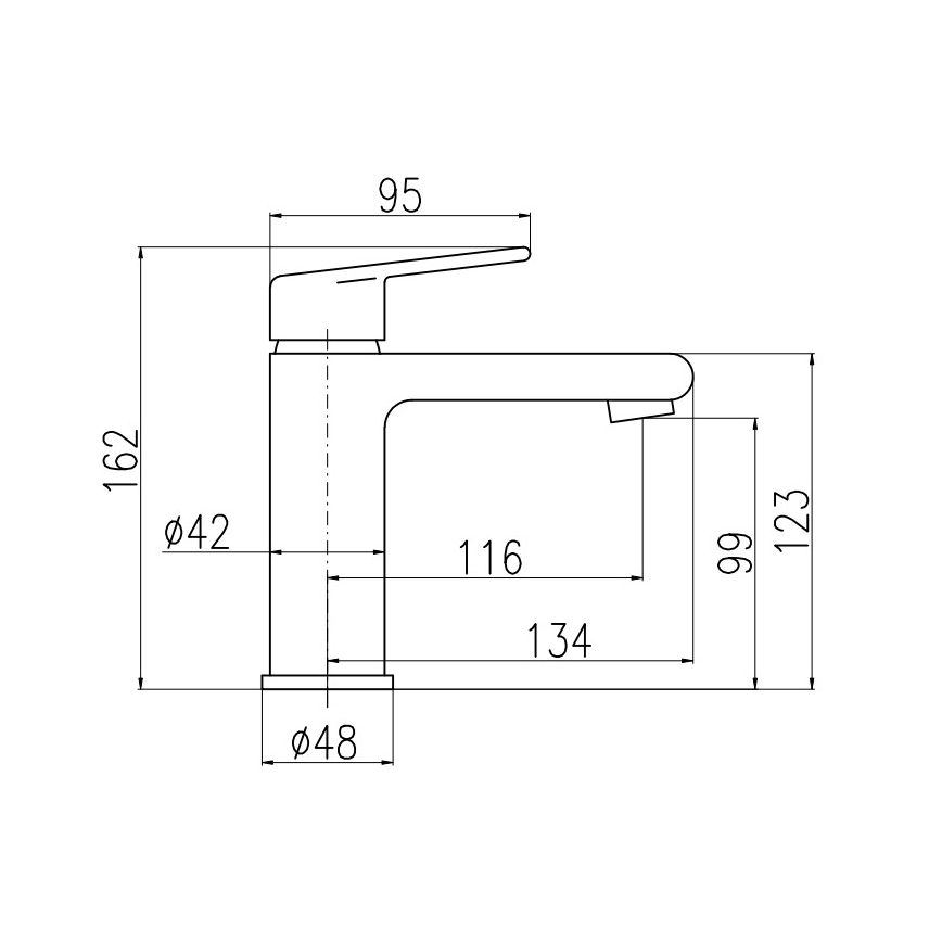 RAV Slezák CO128.0CMATZ - Maišytuvas praustuvui COLORADO 16,2 cm juodas/auksinis