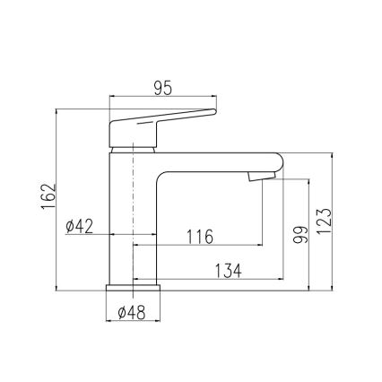 RAV Slezák CO129.0 - Praustuvo maišytuvas + išleidimo vožtuvas COLORADO 16,2 cm blizgus chromas