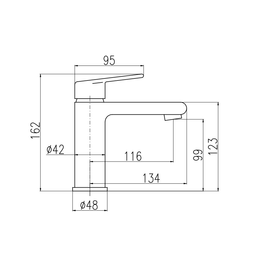 RAV Slezák CO129.0 - Praustuvo maišytuvas + išleidimo vožtuvas COLORADO 16,2 cm blizgus chromas