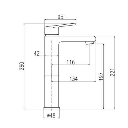 RAV Slezák CO130.0CMATZ - Praustuvo maišytuvas COLORADO 26 cm juoda/auksinė