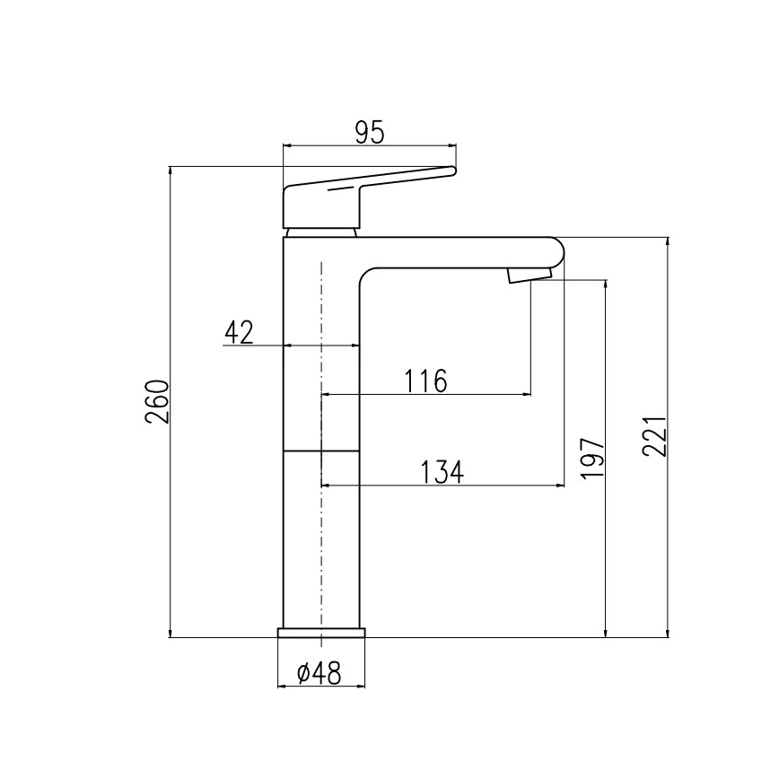 RAV Slezák CO130.0CMATZ - Praustuvo maišytuvas COLORADO 26 cm juoda/auksinė