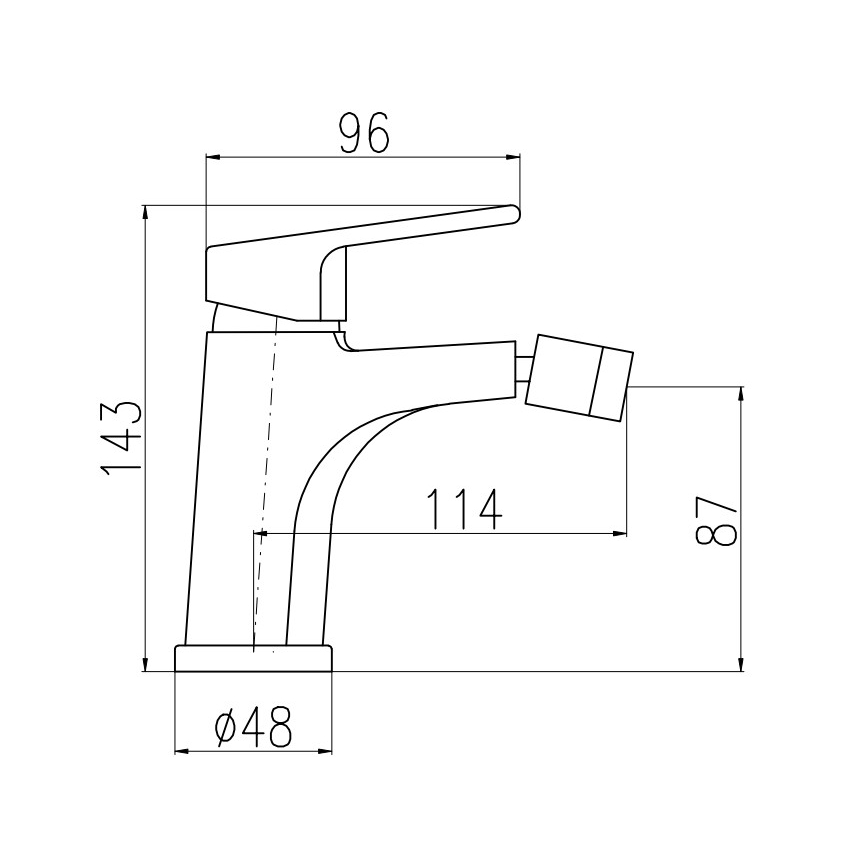 RAV Slezák CO145.0KCMATZ - Bidė maišytuvas + išleidimo vožtuvas COLORADO 14,3 cm juodas/auksinis