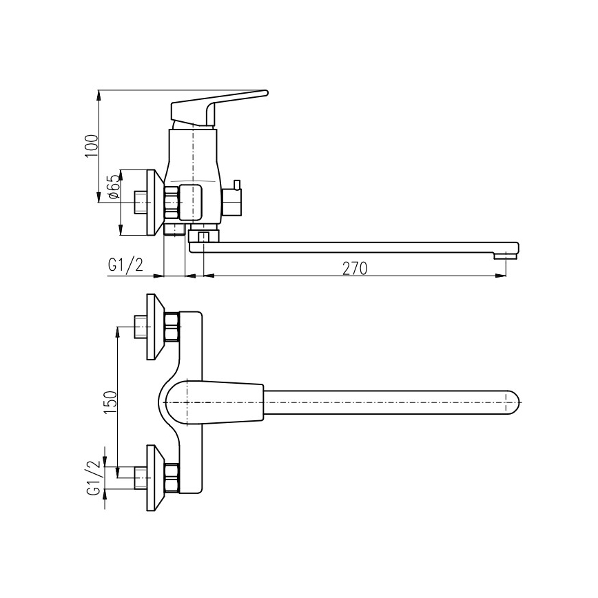 RAV Slezák CO153.5CMATZ - Vonios maišytuvas COLORADO juodas/auksinis