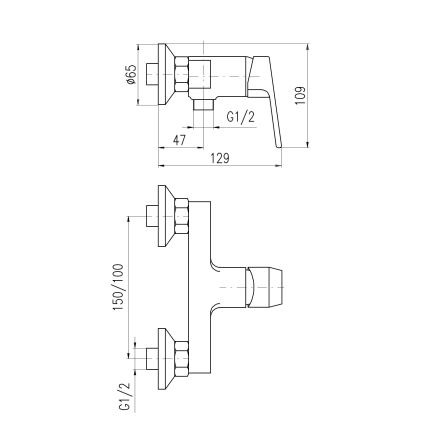 RAV Slezák CO181.5Z - dušo maišytuvas COLORADO, blizgus aukso spalvos