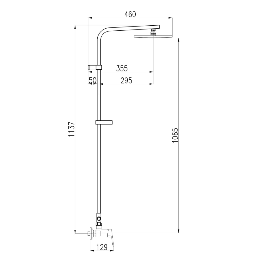 RAV Slezák CO182.5/6 - dušo komplektas su maišytuvu COLORADO, blizgus chromas