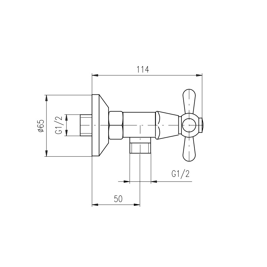 RAV Slezák MK180.5/2SM - Dušo komplektas su maišytuvu MORAVA RETRO, sendintas žalvaris