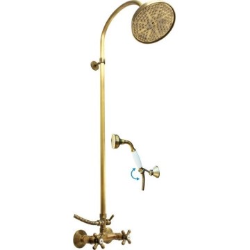 RAV Slezák MK181.5/3SM - dušo rinkinys su maišytuvu MORAVA RETRO, sendintas žalvaris