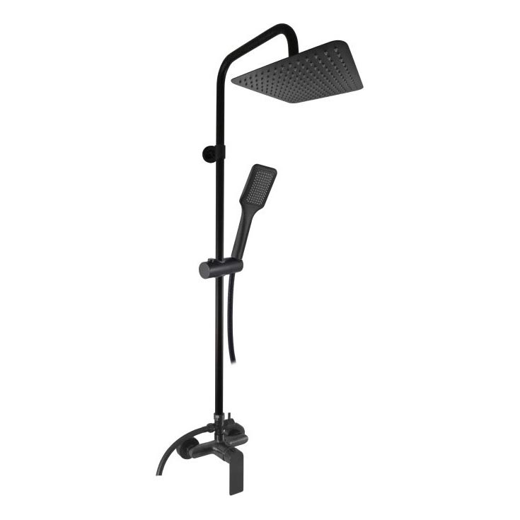 RAV Slezák NL182.5/7-04CMAT - Dušo komplektas su maišytuvu NIL, matinė juoda