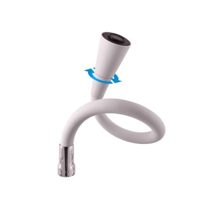 RAV Slezák SA002.5/13S - Kriauklės maišytuvas SAZAVA 32,3 cm pilkas/blizgus chromas