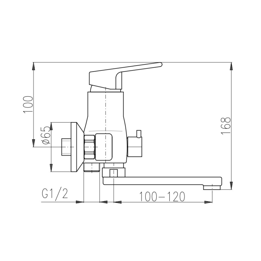 RAV Slezák SA051.5 - Vonios maišytuvas SAZAVA, blizgus chromas
