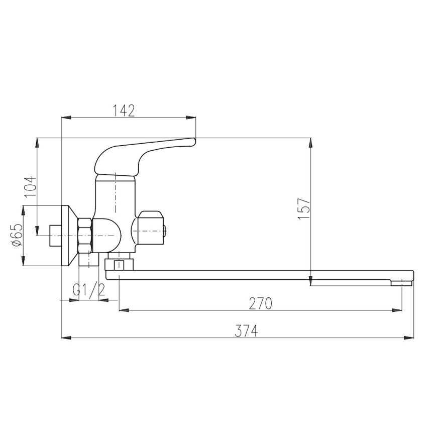 RAV Slezák SA053.5 - vonios maišytuvas SAZAVA blizgus chromas