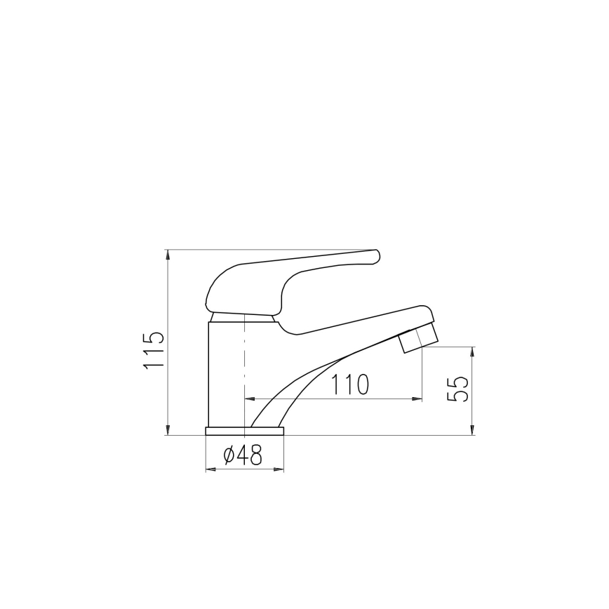 RAV Slezák SAJ091.0 - Praustuvo maišytuvas JUNIOR 11,5 cm raudona/geltona