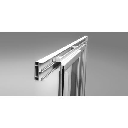 Ravak 00V701R211 - Trijų dalių dušo durys SUPERNOVA 90x198 cm, baltos