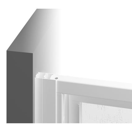 Ravak 00V701R211 - Trijų dalių dušo durys SUPERNOVA 90x198 cm, baltos