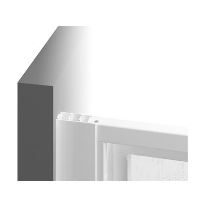 Ravak 00VG01R211 - trijų dalių dušo durys SUPERNOVA 120x198 cm baltos