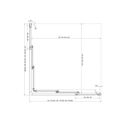 Ravak 15V701R2Z1 - SUPERNOVA dušo durys 90x198 cm baltos
