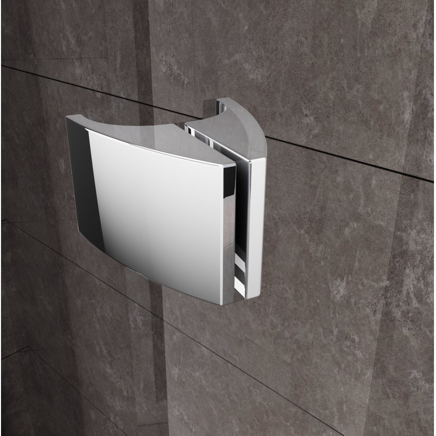 Ravak 37677U00Z1 - trijų dalių ketvirčio formos PIVOT dušo kabina 90x90 cm, satininė