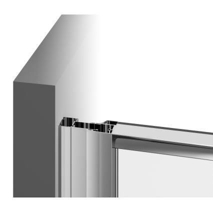 Ravak 37677U00Z1 - trijų dalių ketvirčio formos PIVOT dušo kabina 90x90 cm, satininė