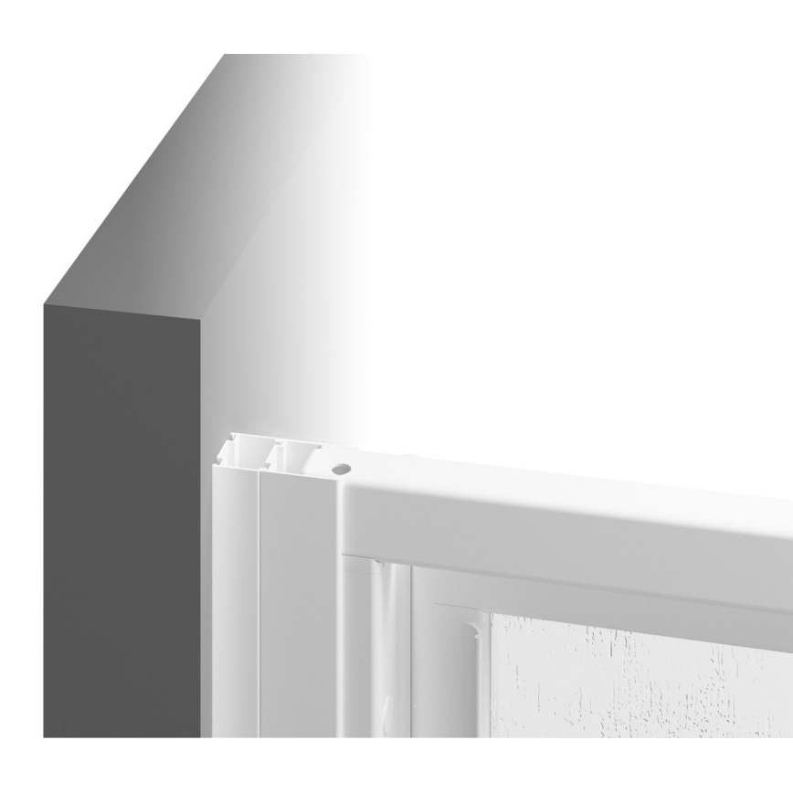 Ravak 940701R211 - Fiksuota dušo siena SUPERNOVA 90x198 cm balta