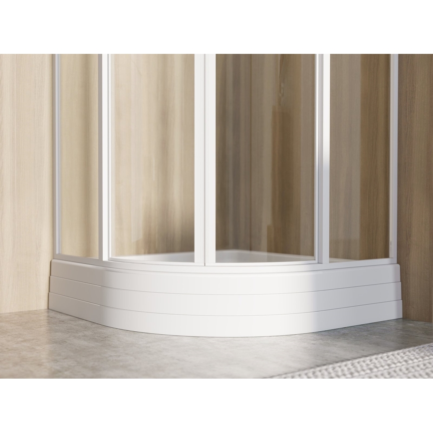 Ravak A204001120 - Ketvirtinio apskritimo dušo padėklas RONDA 80x80 cm baltas