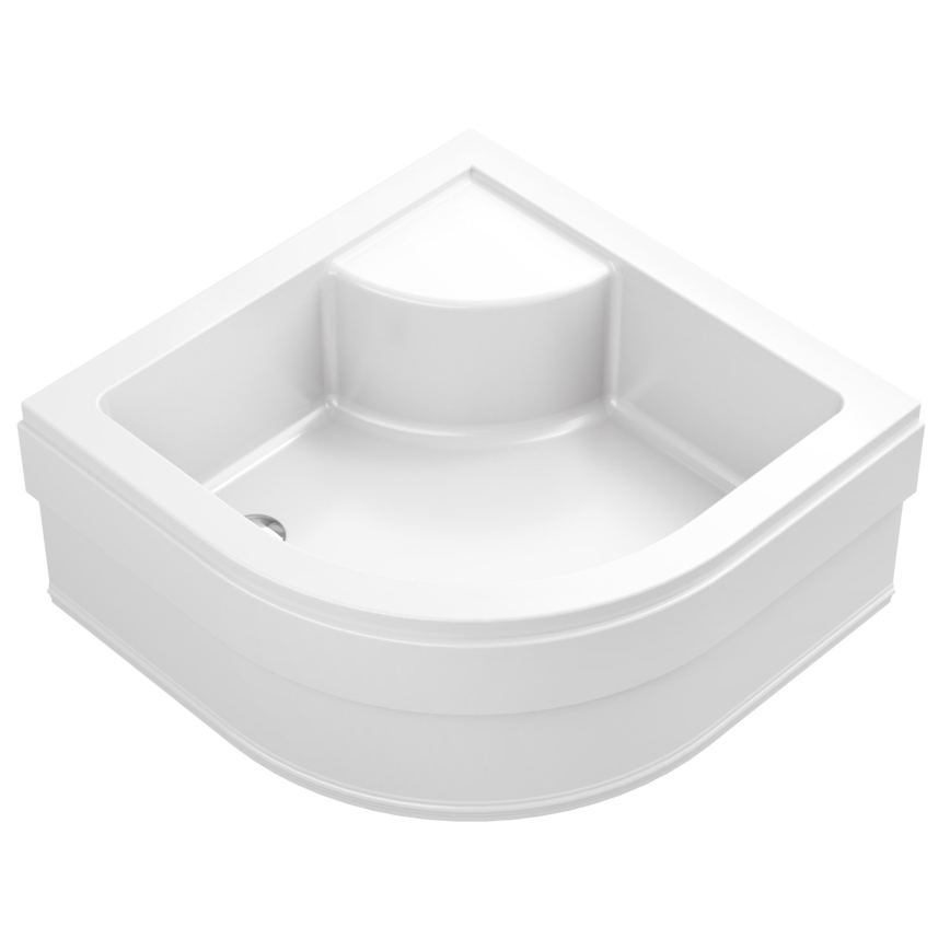 Ravak A217001020 - Ketvirčio formos dušo padėklas SABINA 90x90 cm, baltas