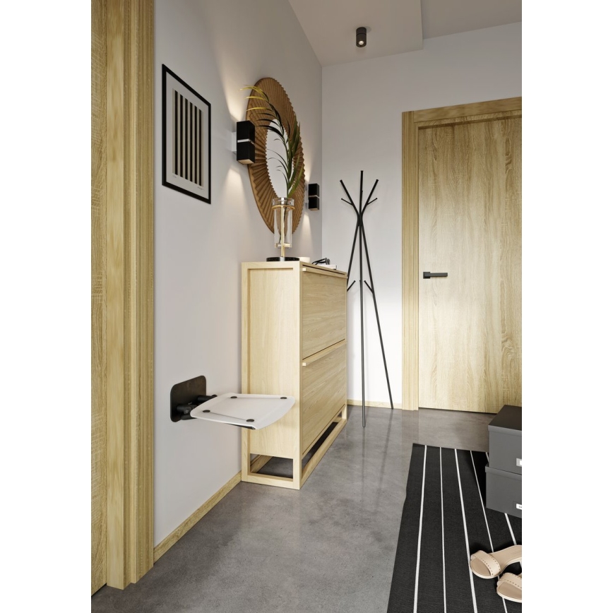 Ravak B8F0000060 - Sulankstoma dušo sėdynė OVO juoda