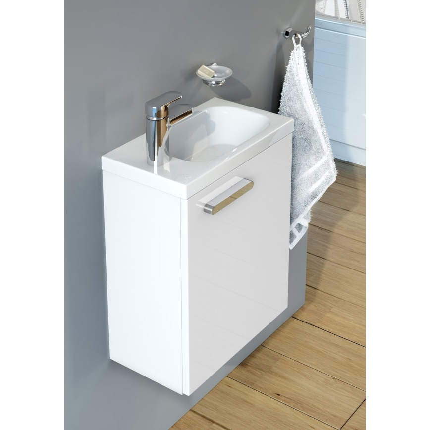 Ravak X000000538 - Vonios spintelė po praustuvu CHROME 40x50 cm balta