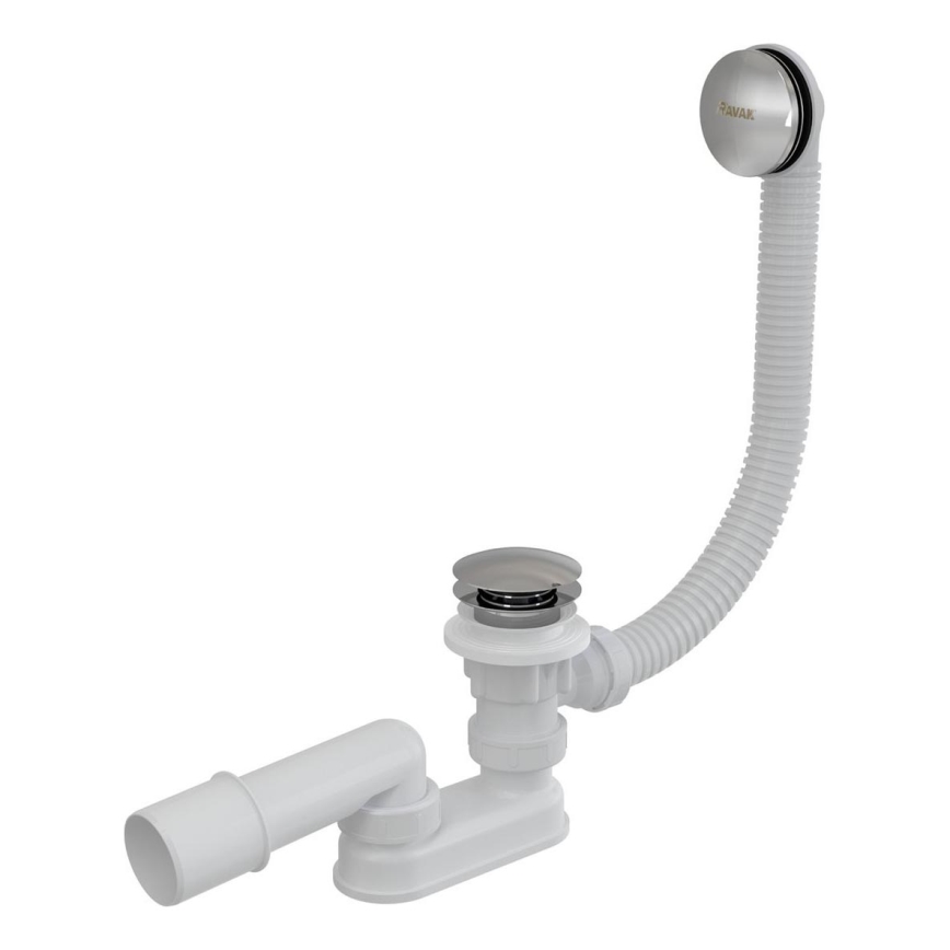 Ravak X01377 - vonios nutekėjimo ir perpylimo komplektas, blizgus chromas