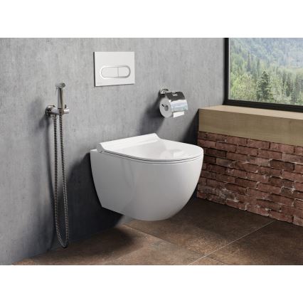 Ravak X01455 - Nuleidimo mygtukas CHROME 24,7x16,5 cm baltas