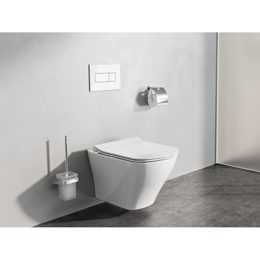 Ravak X01457 - Nuleidimo mygtukas UNI 24,7x16,5 cm baltas