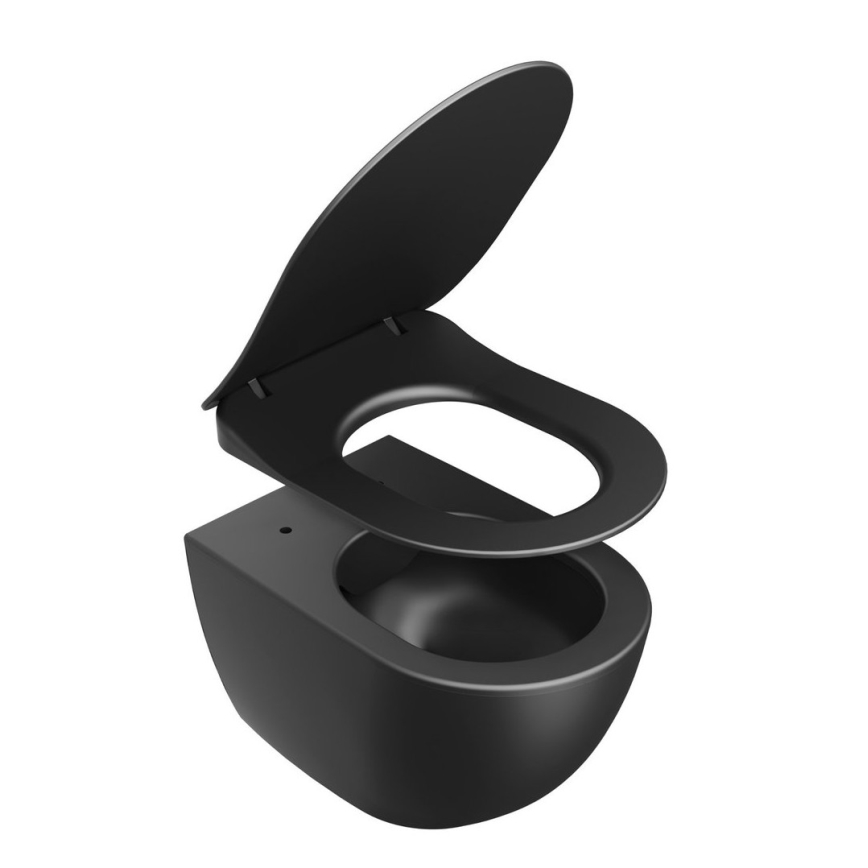 Ravak X01795 - Tualeto sėdynė SoftClose CHROME juoda