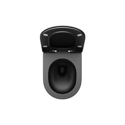 Ravak X01795 - Tualeto sėdynė SoftClose CHROME juoda
